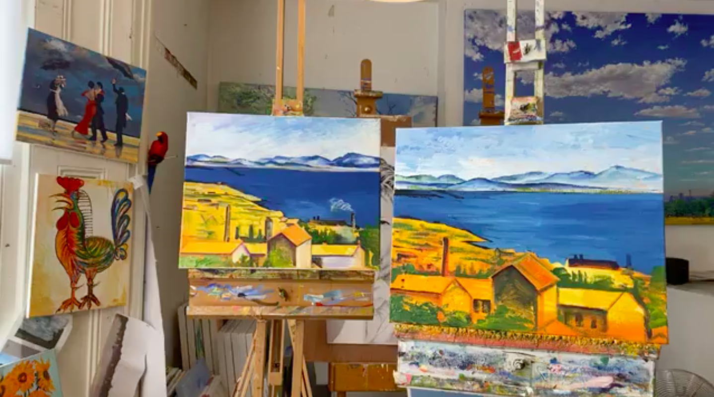 Cheese And Wine Painting Club Online Painting Classes